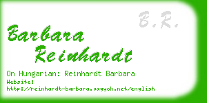 barbara reinhardt business card